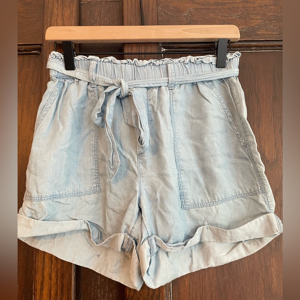 Aerie High Waist Light Blue Shorts